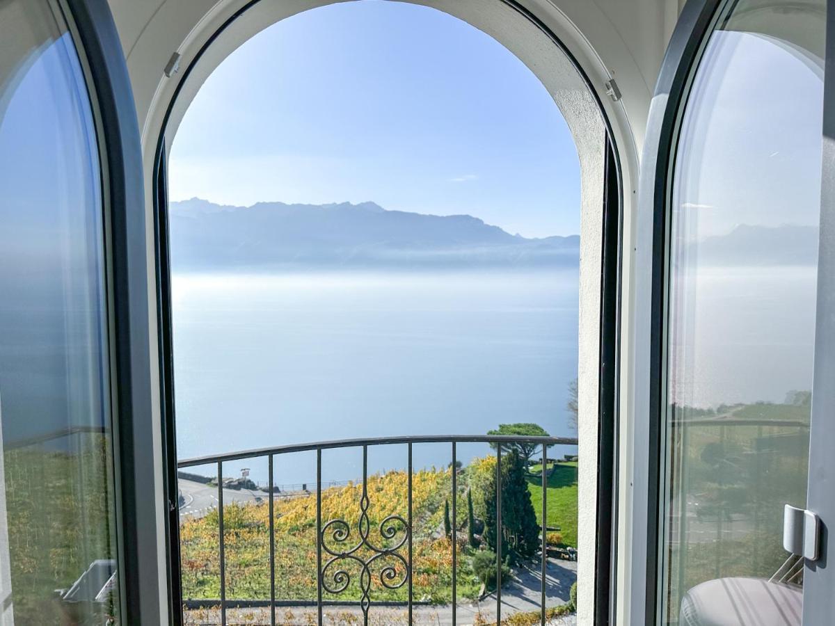 Room With 360° View Overlooking Lake Geneva And Alps Puidoux Bagian luar foto