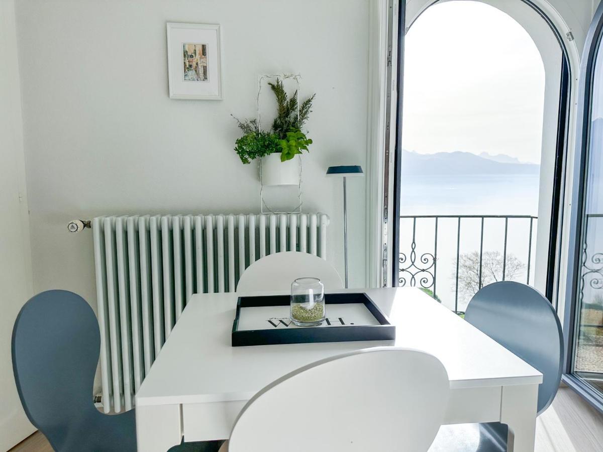 Room With 360° View Overlooking Lake Geneva And Alps Puidoux Bagian luar foto