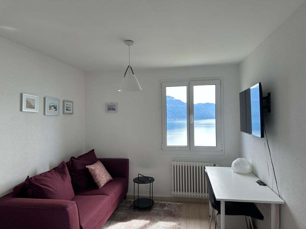 Room With 360° View Overlooking Lake Geneva And Alps Puidoux Bagian luar foto