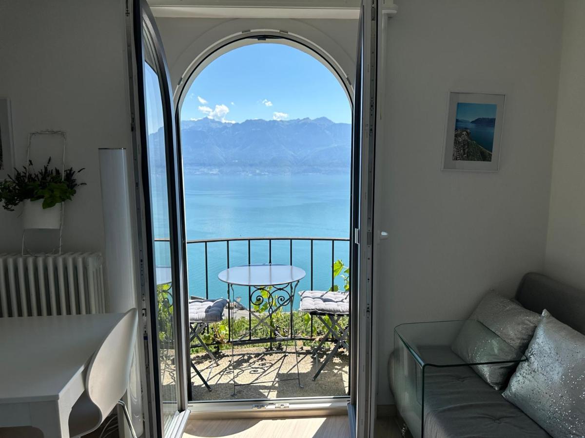 Room With 360° View Overlooking Lake Geneva And Alps Puidoux Bagian luar foto